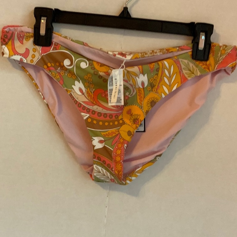 NWT Colorful Paisley Bikini Bottom